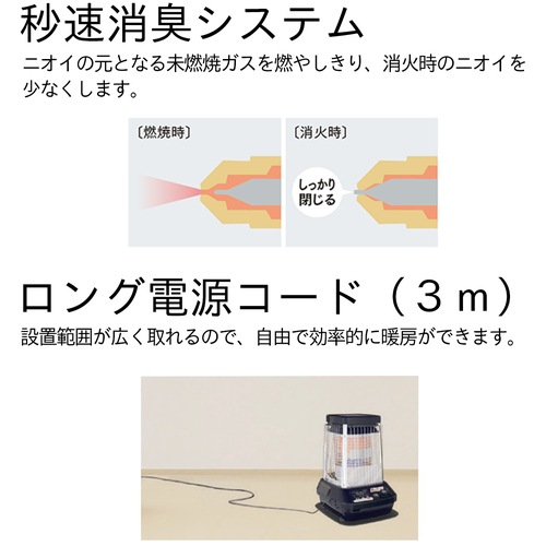 ダイニチ 業務用石油ストーブ ブルーヒーター 対流型 FM-19N3-H メタリックグレー (690-6256)　[FM19N3H]　【寒さ対策/ストーブ/暖房器具】