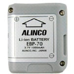 アルインコ　リチウムイオンバッテリーパック　３．７Ｖ　１０００ｍＡｈ EBP70 [336-5514] 【トランシーバー】[EBP70]