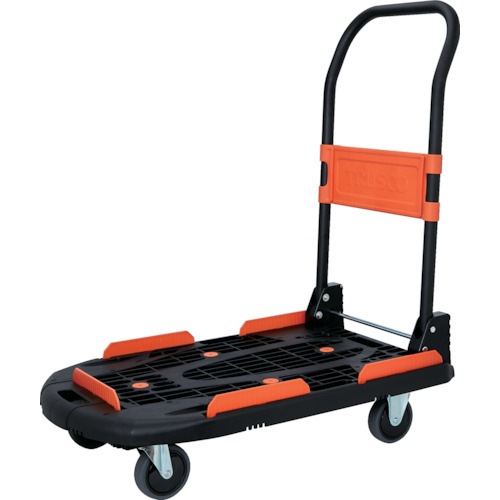ＴＲＵＳＣＯ　トラスコ中山　樹脂台車　カルティオ（新型）　７８０Ｘ４９０　折畳　黒　MPK-780-BK [MPK780BK] [558-4732]