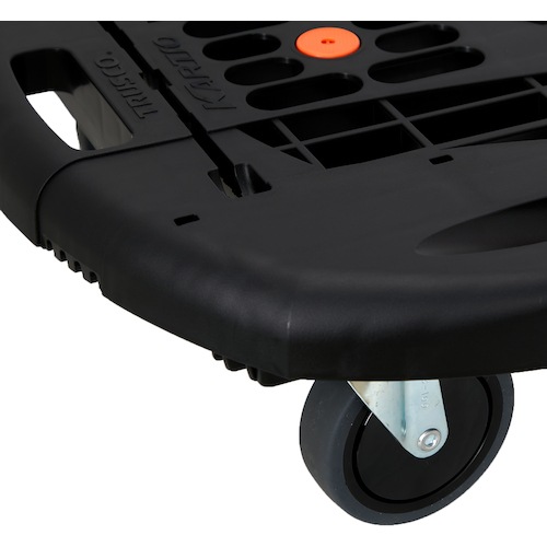 ＴＲＵＳＣＯ　トラスコ中山　樹脂台車　カルティオ（新型）　７８０Ｘ４９０　折畳　黒　MPK-780-BK [MPK780BK] [558-4732]