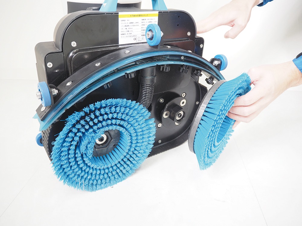 大一産業　小型自動床洗浄機 E-TOLERE(イートレール)　スタンド付き 【掃除/清掃用品】