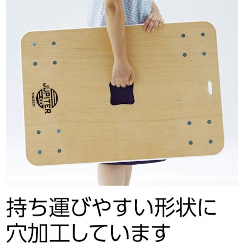 （直送品　代引不可）ＴＲＵＳＣＯ　トラスコ中山　木製平台車　ジュピター　９００Ｘ６００　φ１００　３００ｋｇ　JUP-900-300 [JUP900300] [819-4969]