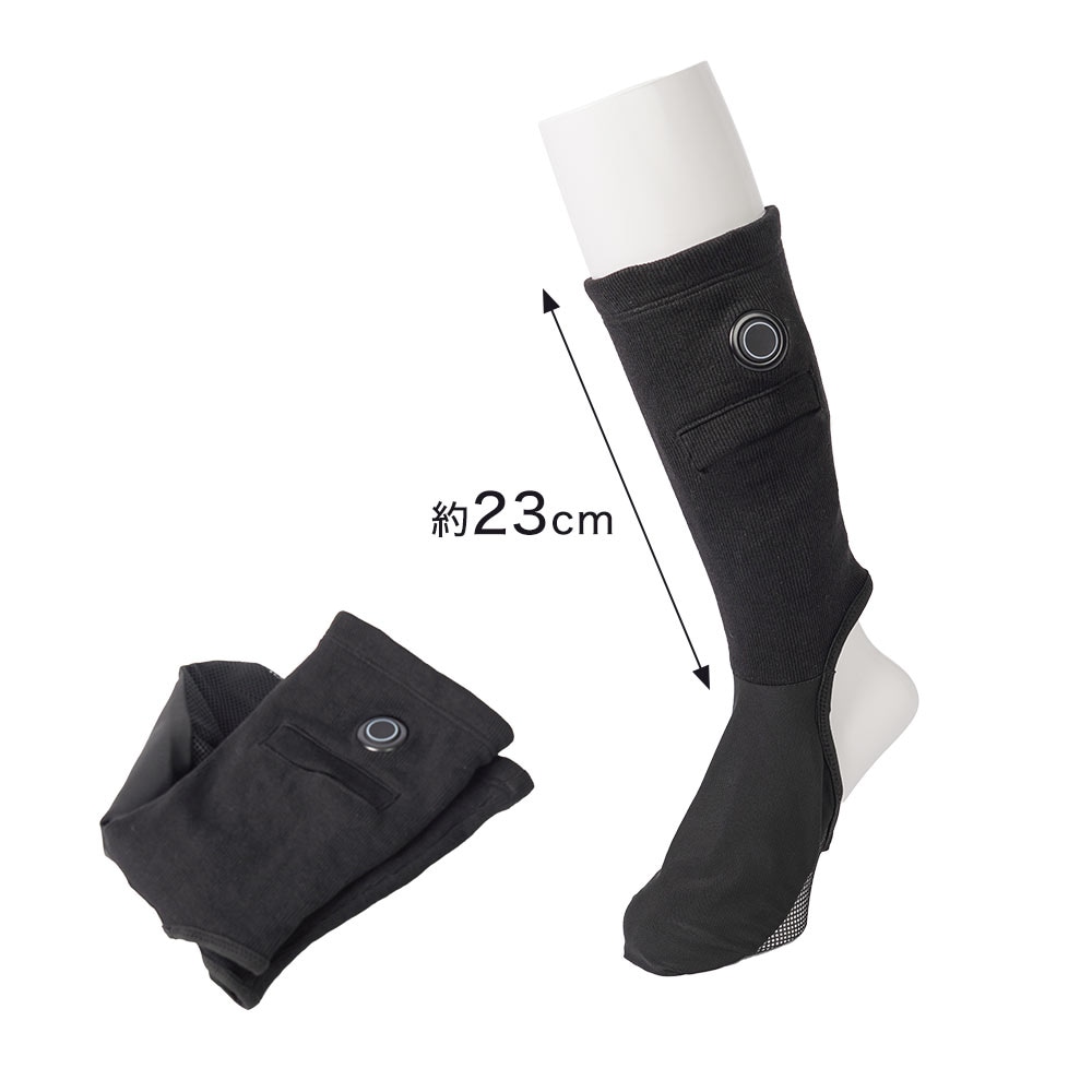 (限定特価)サンコー(株)サンコー 靴の中を暖める「足甲ヒーター」ASKU24HBK (669-3298) ※バッテリーは別売です