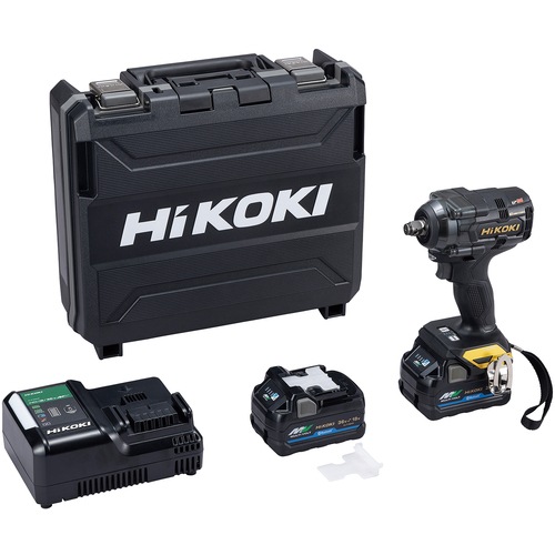 (数量限定 限定色)HiKOKI(ハイコーキ) 36V コードレスインパクトレンチ WR36DH(2XPSZ)(BG) ブラック&ゴールド※バッテリー2個・充電器・ケース付き ※ソケット別売(DIY/電動工具/インパクトレンチ)