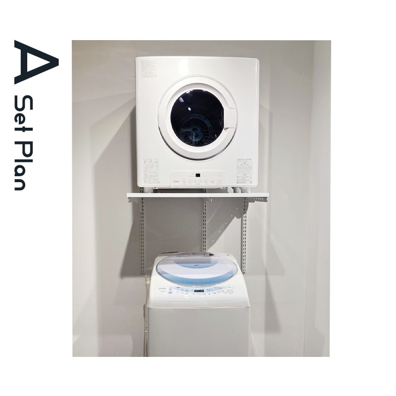 藤山(FUJIYAMA) Fitrack(フィットラック) 衣類乾燥機 乾太くん専用台 幅76.5cm×高さ70cm ホワイト KST-7560CS