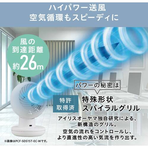 (限定特価)IRIS 299176 サーキュレーターアイ DC silent グレー (PCFSDS15TECH) (610-2724)