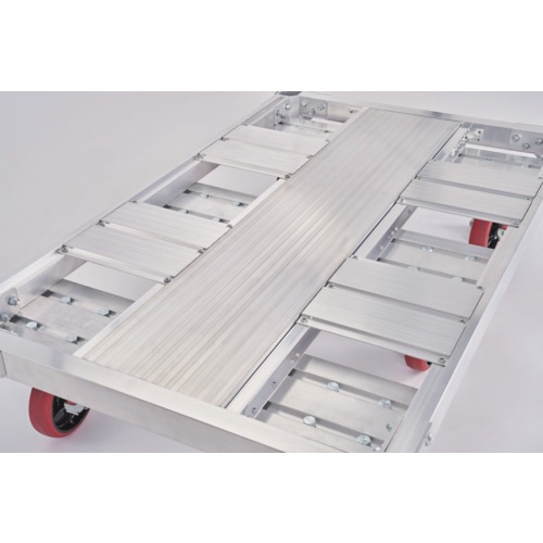 (直送品 代引不可) ハセガワ アルミ運搬車 イットン台車 4輪スタンダードタイプ FC4-1275 ※単管パイプは付属しておりません