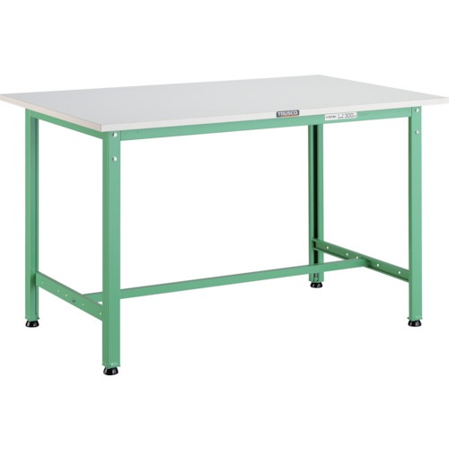 （法人限定）（メーカー直送　代引/時間指定不可）ＴＲＵＳＣＯ　軽荷重作業台（３００ｋｇ）ＡＥ型　９００Ｘ６００ＸＨ７４０　基本タイプ　ヤンググリーン色　AE-0960 YG（466-6801）　