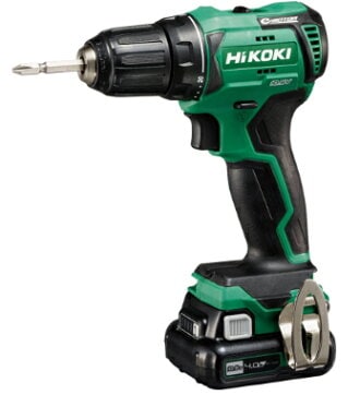 HiKOKI（ハイコーキ） 10.8Ｖコードレスドライバドリル　DS12DD(2LS) ※バッテリー(BSL1240M)2個、充電器、ケース付【DIY/電動工具】