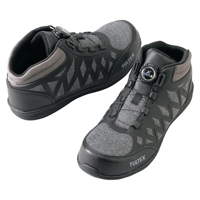 TULTEX (タルテックス) アイトス ダイヤル式 ミドルカット セーフティシューズ AZ-51680 メンズ レディース 樹脂先芯 軽量【安全靴・作業用靴】