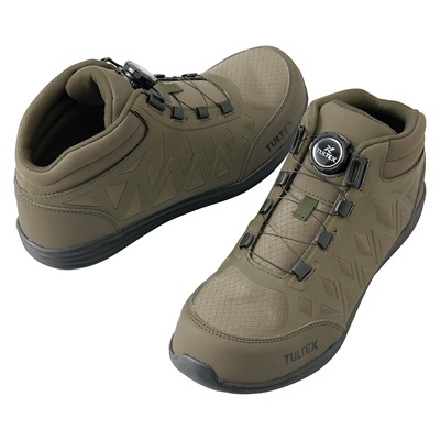 TULTEX (タルテックス) アイトス ダイヤル式 ミドルカット セーフティシューズ AZ-51680 メンズ レディース 樹脂先芯 軽量【安全靴・作業用靴】