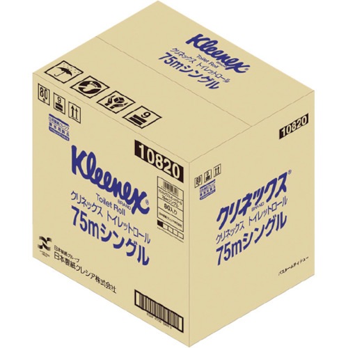 クレシア トイレットペーパー クリネックストイレットロール 40mダブル 80ロール入り 20110 /20111 【トイレ用品】(281-5338)