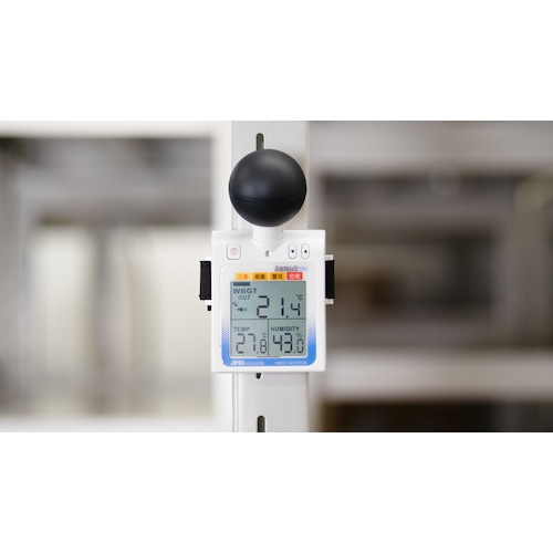 Ａ＆Ｄ　黒球付熱中症計みはりん坊プロ（熱中症指数モニター）　ＡＤ－５６９８Ｂ（633-1448）