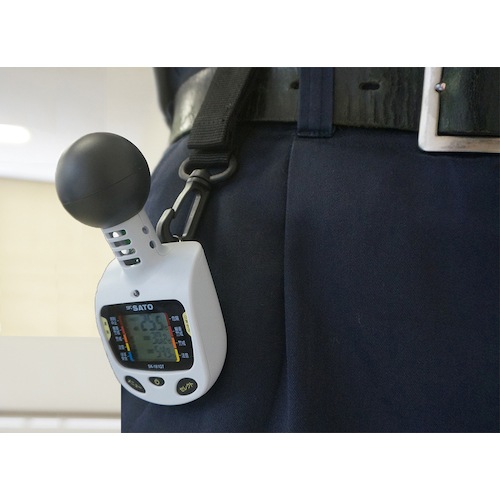 (限定特価)佐藤　黒球型携帯熱中症計　SK-181GT(8313-50) JIS B7922クラス２　適合品（553-5852）