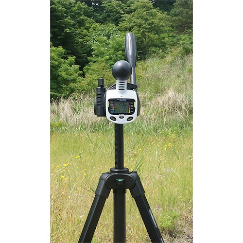 (限定特価)佐藤　黒球型携帯熱中症計　SK-181GT(8313-50) JIS B7922クラス２　適合品（553-5852）