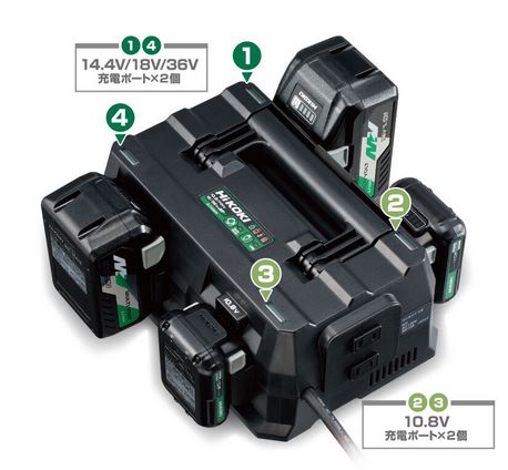 (݌ɂ@)HiKOKI(nCR[L)10.8V(2)14.4V/18V/36V(2) }`|[g[d UC18YTSL(S)@(UC18YTSLS)