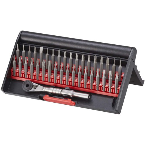 ベッセル 精密差替ミニラチェット ３６本組 MR36 (714-0860) 【ミニラチェット/ビット/セット品】