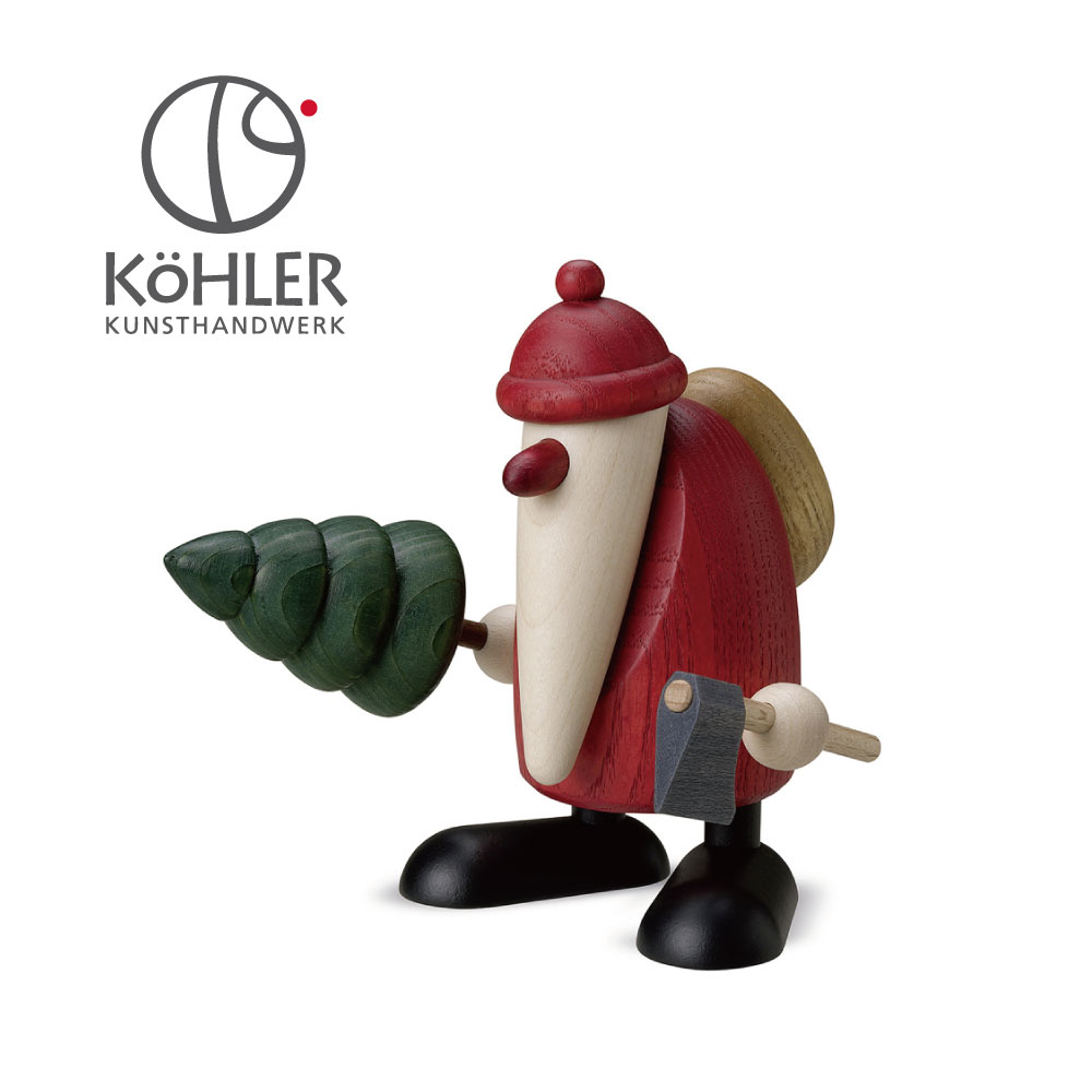 Kohler(ケーラー) サンタ＆ツリー ドイツ製 高級 木製オブジェ