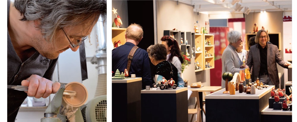 Kohler(ケーラー) サンタ＆ミニサンタ ドイツ製 高級 木製オブジェ