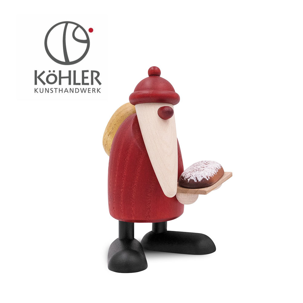 Kohler(ケーラー) サンタ＆ケーキ ドイツ製 高級 木製オブジェ
