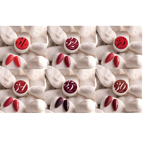 Sazalea カラージェル RED Collection 6色セット （31-36）