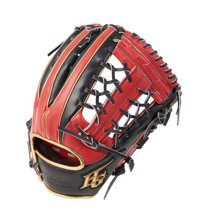 【2026モデル】OKG-1209 己極 一般軟式・ソフトボール兼用グラブ SRバーニングオレンジ×SRブラック 外野手用