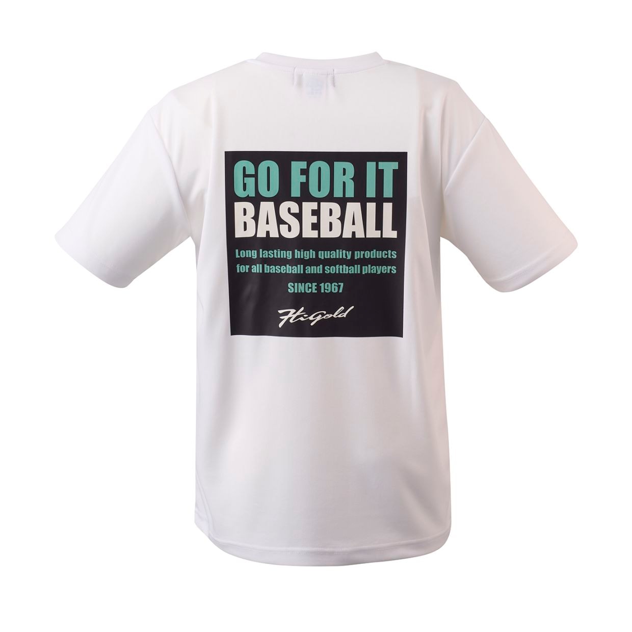 HT-2600WAG ドライプリントＴシャツ ホワイト×エアログリーン