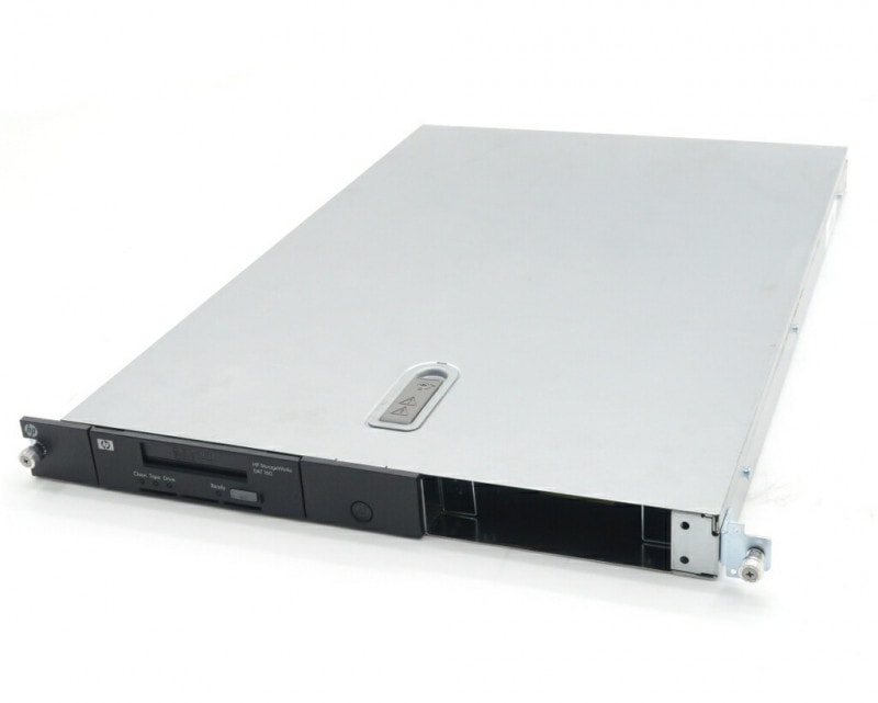 HP StorageWorks DAT160 USB テープドライブ 通電確認 hp StorageWorks 1Uラックマウント型テープエンクロージャー