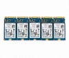 ◇TOSHIBA 5枚セット KBG30ZMT128G 128GB NVMe SSD Type2242 Crystal Disk Infoにて正常動作確認済 【中古】【20250221】