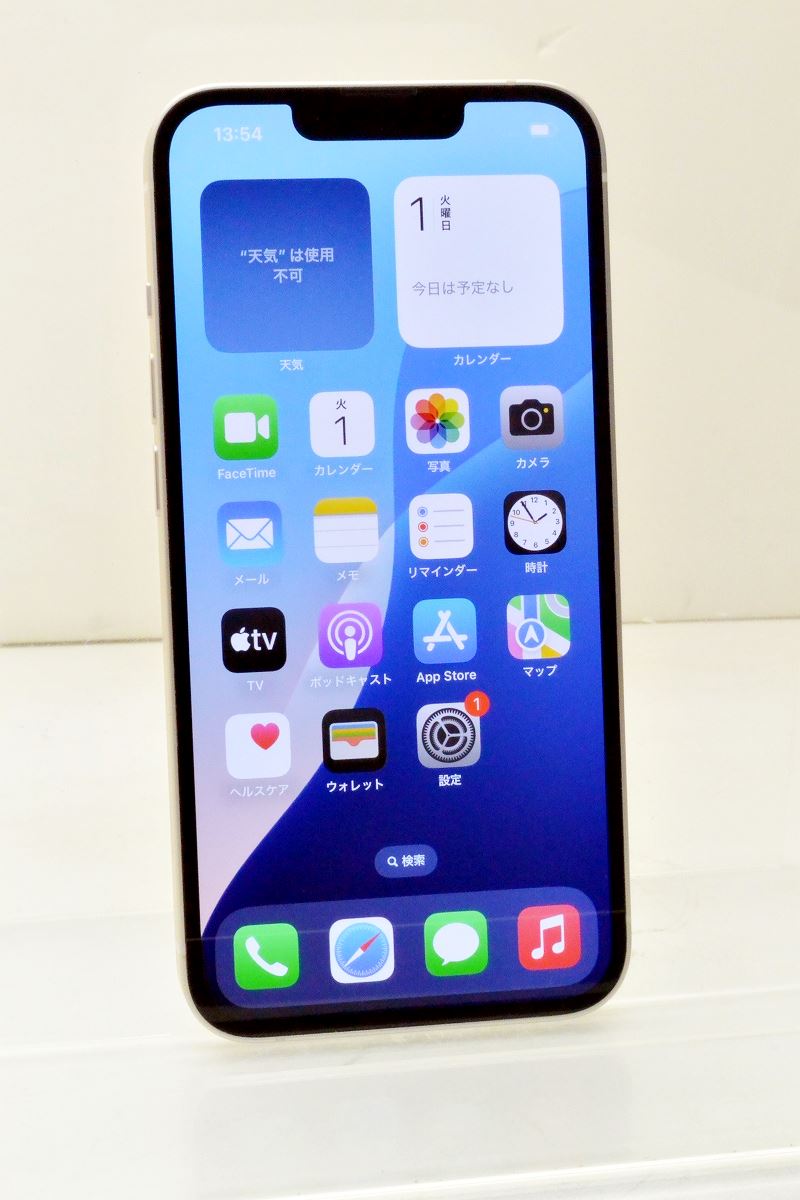 白ロム docomo SIMフリー Apple iPhone13 128GB iOS18.5