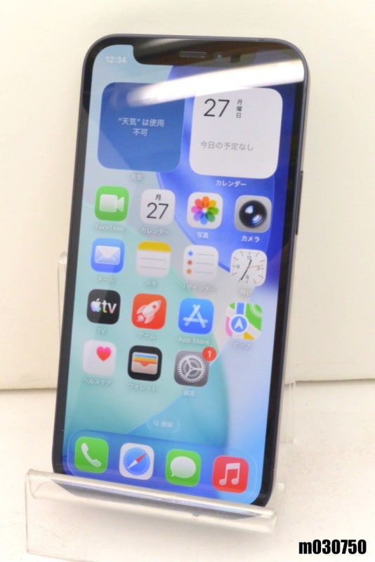 ����� SIM�ե꡼ docomo SIM���å������ Apple iPhone12 mini 128GB iOS26.4.2 �֥�å� MGDJ3J/A ������� ��m030750�ۡ���š�