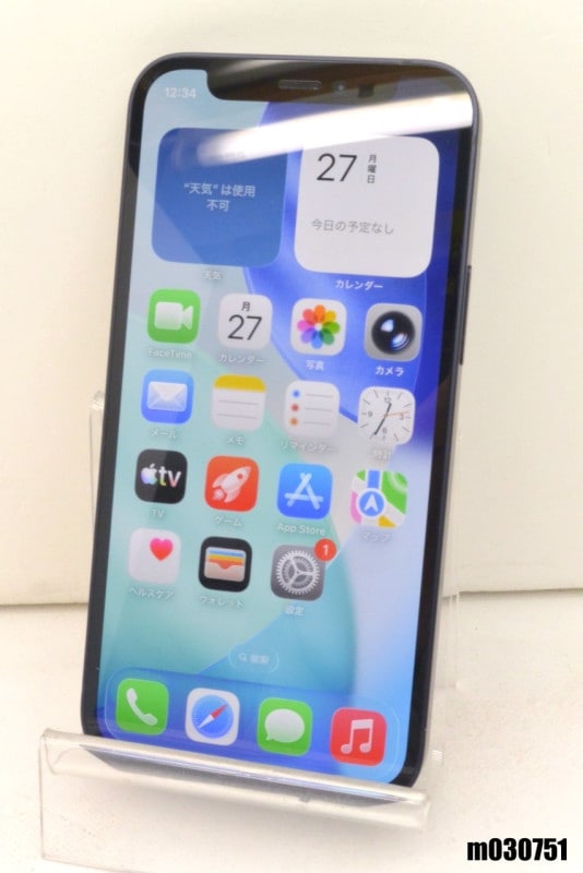 ����� SIM�ե꡼ docomo SIM���å������ Apple iPhone12 mini 128GB iOS26.4.2 �֥�å� MGDJ3J/A ������� ��m030751�ۡ���š�
