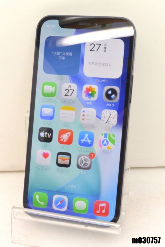 ����� SIM�ե꡼ docomo SIM���å������ Apple iPhone12 mini 128GB iOS26.4.2 �֥�å� MGDJ3J/A ������� ��m030757�ۡ���š�