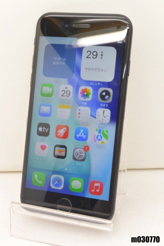 ����� SIM�ե꡼ au SIM���å������ Apple iPhoneSE(��2����) 64GB iOS26.4.2 �֥�å� MX9R2J/A ������� ��m030770�ۡ���šۡ�K20260429��