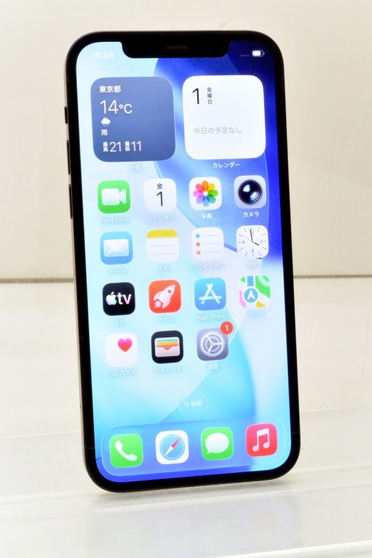 ����� SIM�ե꡼ au SIM���å������ Apple iPhone12 64GB iOS26.4.1 �֥�å� MGHN3J/A ������� ��m030316�ۡ���šۡ�K20260501��
