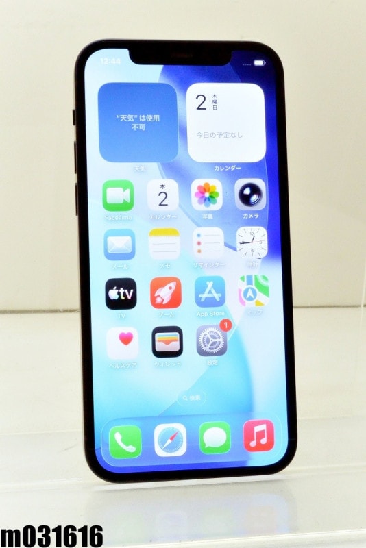 ����� SIM�ե꡼ docomo SIM���å������ Apple iPhone12 64GB iOS26.5 �֥�å� MGHN3J/A ������� ��m031616�ۡ���šۡ�K20260702��