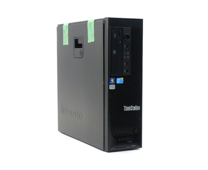 Lenovo ThinkStation C20X Xeon X5687 3.6GHz(8����å�CPUx2��) 48GB 500GB(SSD) Quadro K6000 DVD-ROM Windows7 Pro 64bit ��ͭ ����šۡ�20260707��