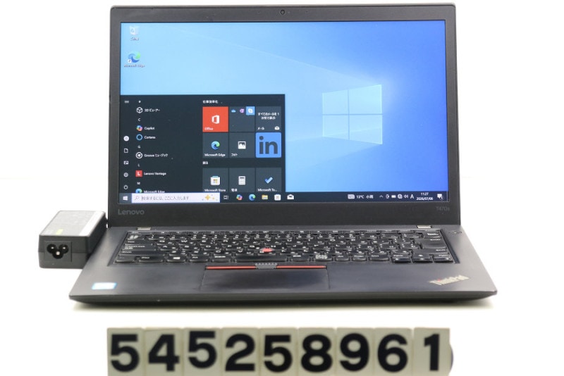 �ڥ�����ʡ�Lenovo ThinkPad T470s Core i7 7600U 2.8GHz/12GB/256GB(SSD)/14W/FHD(1920x1080)/Win10����šۡ�20260709��