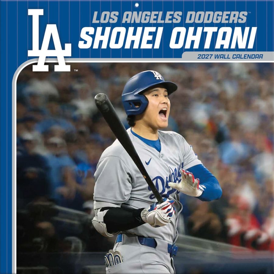 送料無料!(本州のみ)<br>輸入版 / 2027年版<br>LAドジャース 大谷翔平 MLB公式カレンダー