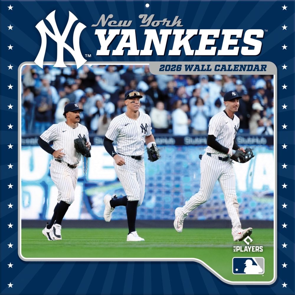 送料無料！（本州のみ）<br>輸入版 / 2026年版<br>ニューヨーク・ヤンキース MLB公式カレンダー
