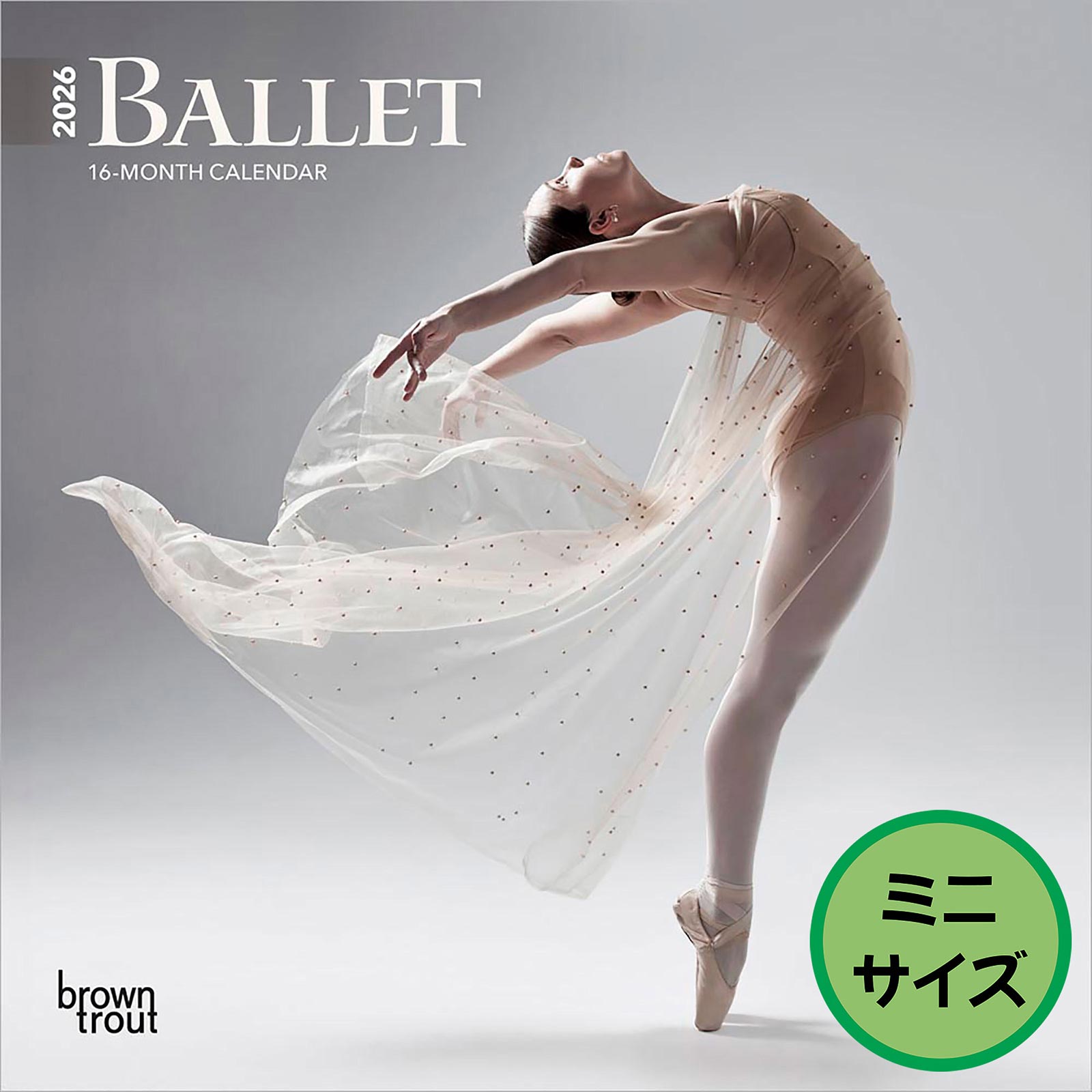 送料無料！輸入版 / 2026年版<br>バレエ ミニカレンダー / ブラウントラウト<br>【クリックポスト対応／代引き不可】