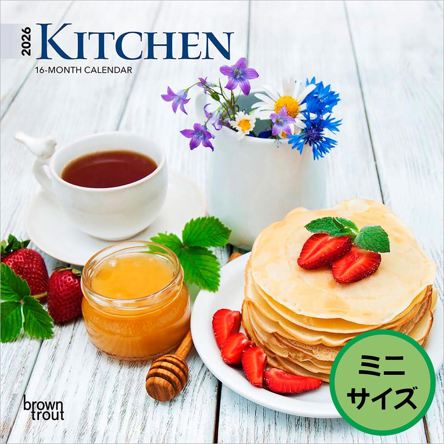 送料無料！輸入版 / 2026年版<br>キッチン ミニカレンダー / ブラウントラウト<br>【クリックポスト対応／代引き不可】