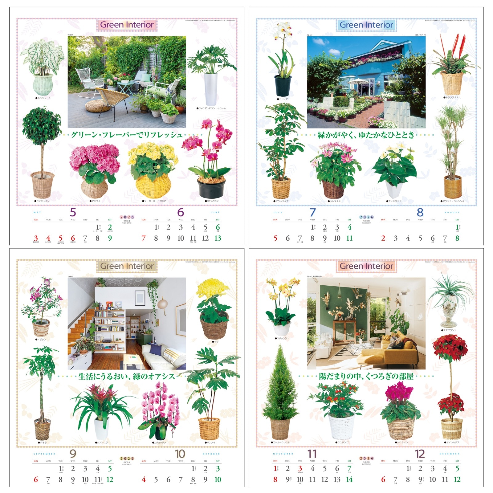 TD-917(2026年版)<br>観葉植物と暮し