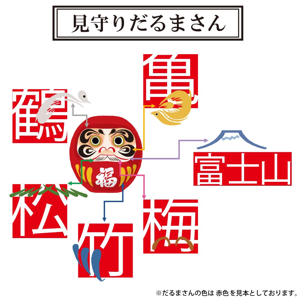 KT-10211<br>金運だるまさん(9cm:台座つき)