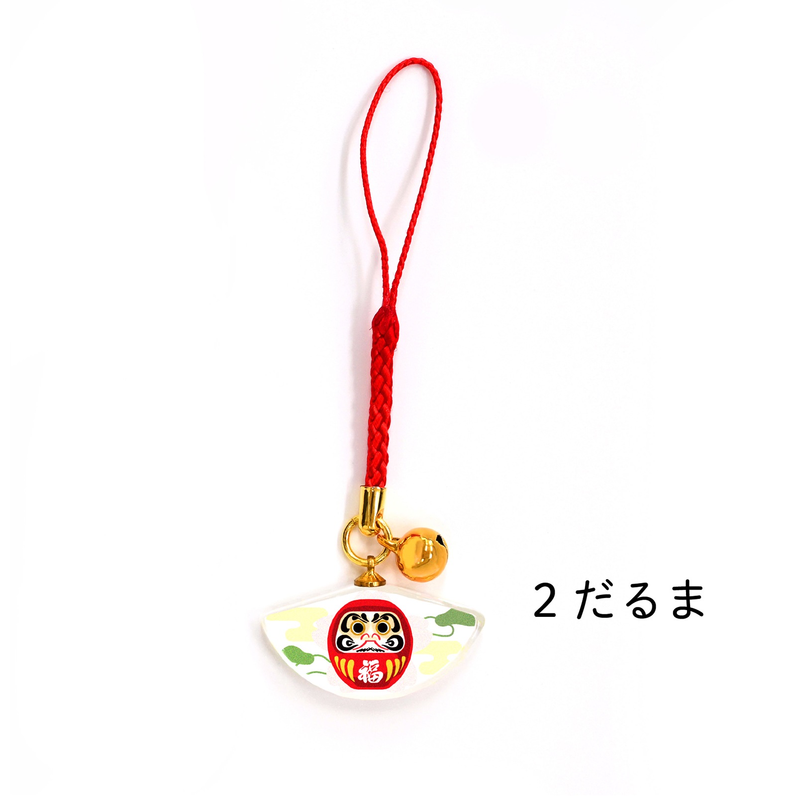 KT-501<br>しあわせストラップ 扇ガラス 全5種類<br>【クリックポスト対応/代引き不可】