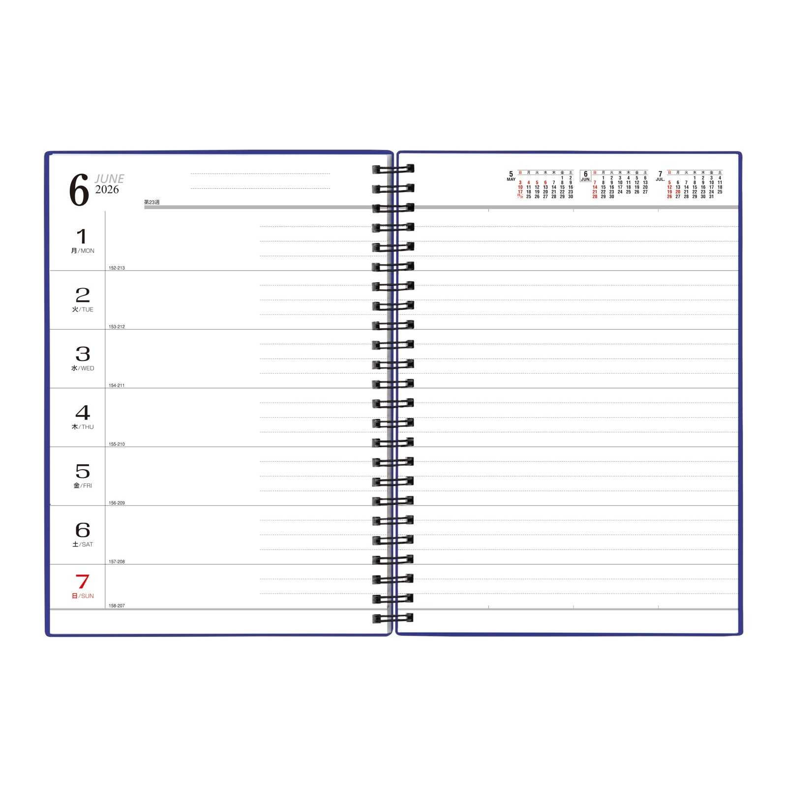 TD-140(2026年版)<br>ダイヤモンドスター・ダイアリー<br>A5・世界風景1週間・リング<br>【クリックポスト対応/代引き不可】