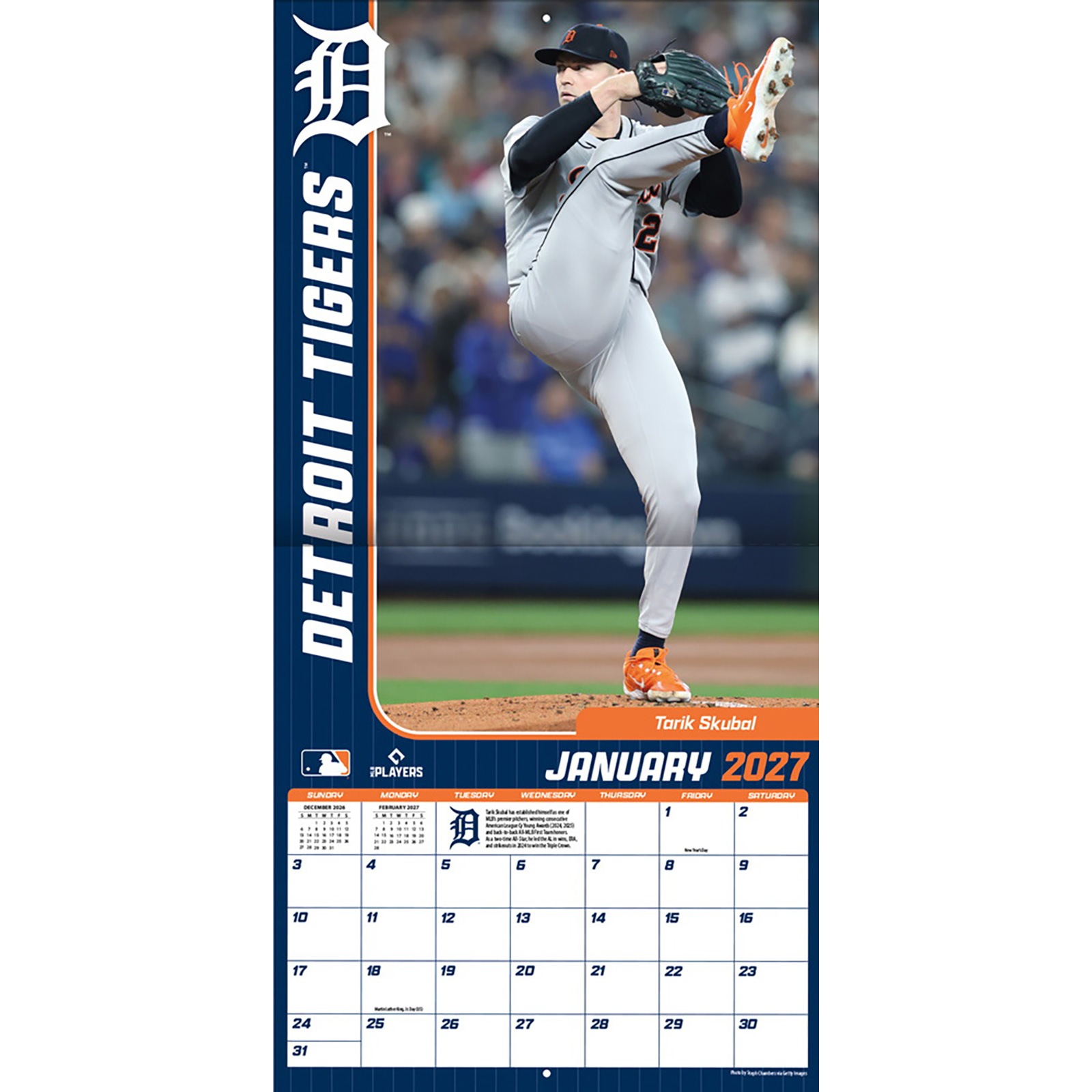 送料無料!(本州のみ)<br>輸入版 / 2027年版<br>MLBエリート(大谷翔平・山本由伸 掲載) 公式カレンダー