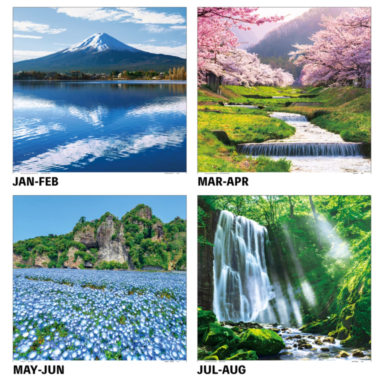 【海外向け】TD-502-G(2027年版)<br>トーハン日本の情景 / Japanese Atmospheric Scenery<br>2027 Calendar for Oversea Use
