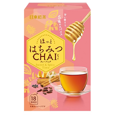 はちみつチャイティーバッグ 18袋入り 日東紅茶TeaMart