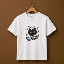 black cat coffee�ʹ�ǭ�˥ۥ磻��T����� ��Ⱦµ��